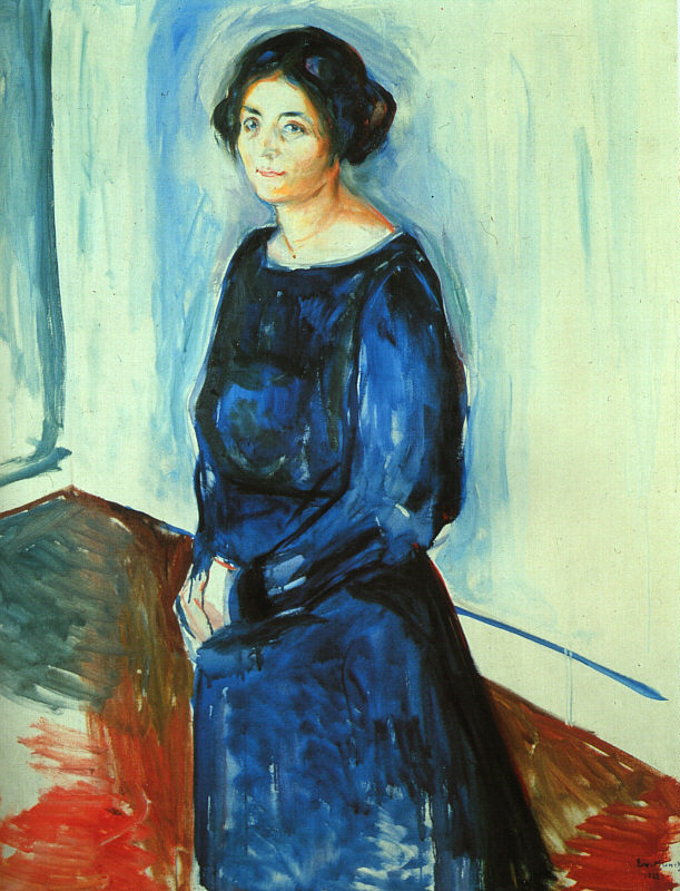 藍衣女子(挪威畫家愛德華·蒙克創作的一幅油畫)