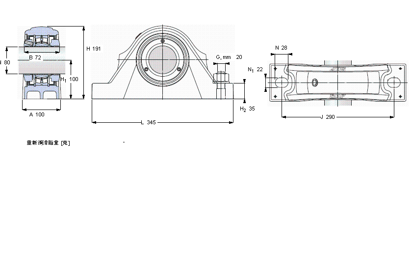 SKF SYNT80FW軸承 SKF SYNT80FW軸承