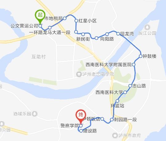 瀘州公交222路 瀘州公交222路