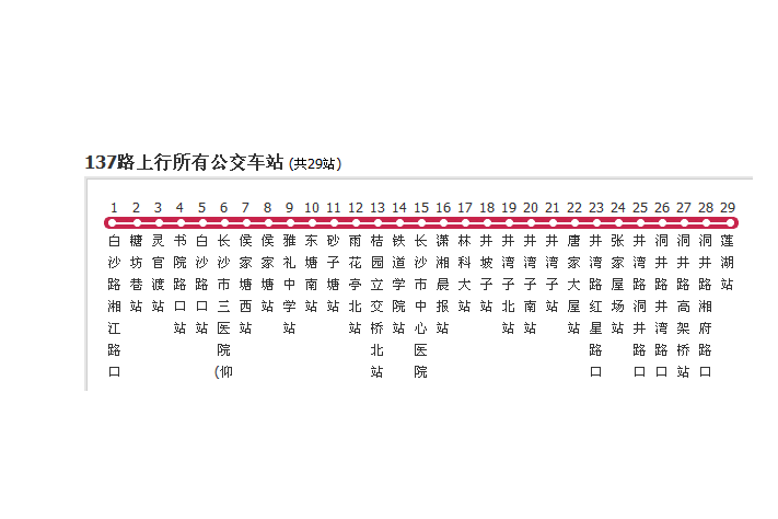 長沙公交137路 長沙公交137路