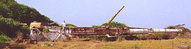 今日荒島上的“巴貝多”大炮