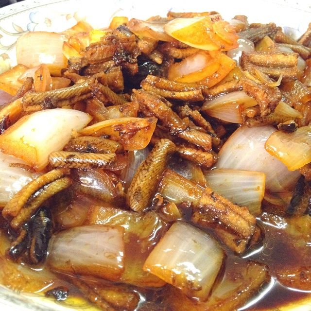 洋蔥鱔片 洋蔥鱔片