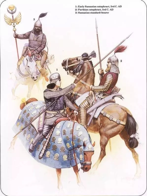 現代人復原的波斯與帕提亞重騎兵的廝殺