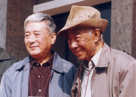 林斤瀾（左）與汪曾祺