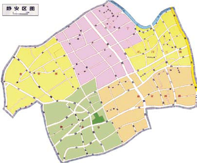 1947年-2015年的靜安區地圖
