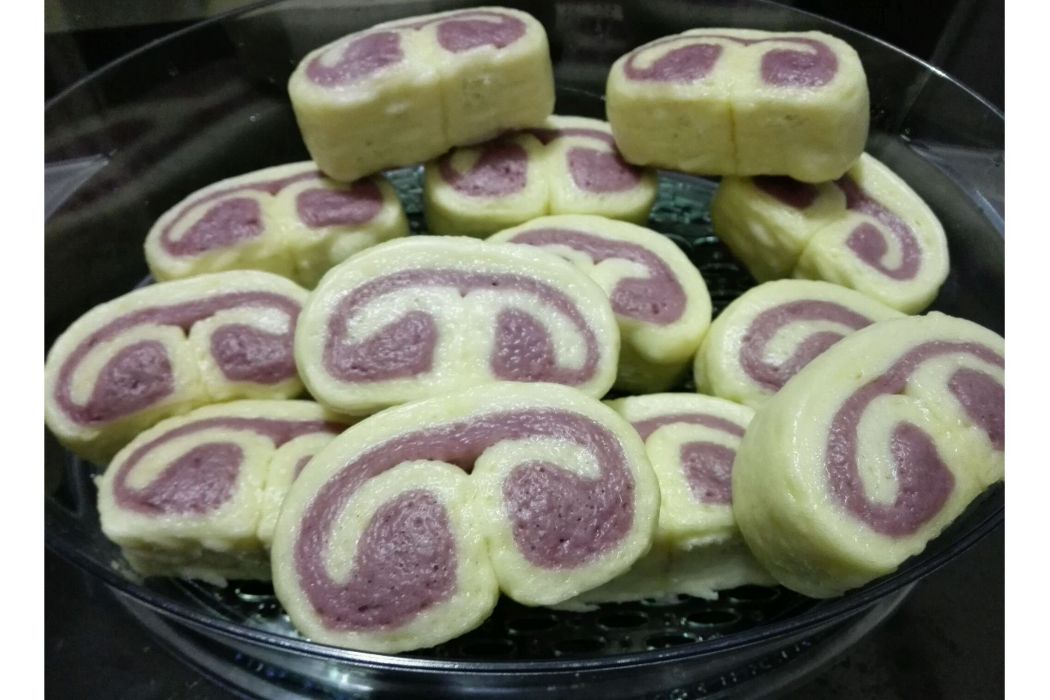 雙色如意饅頭 雙色如意饅頭