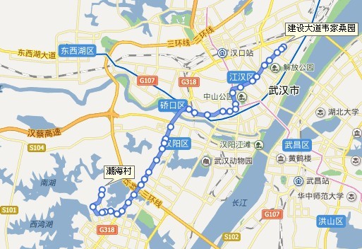 武漢208公交路線
