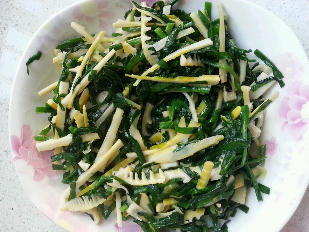 韭菜炒筍絲
