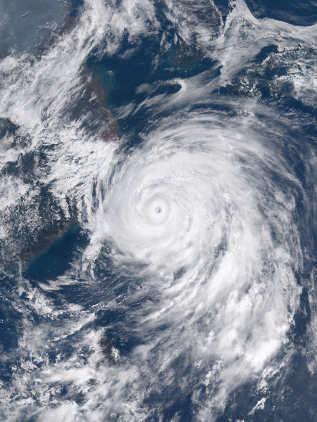 超強颱風燦鴻 衛星雲圖