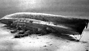 沉入海底的“皇家橡樹”號戰列艦殘骸