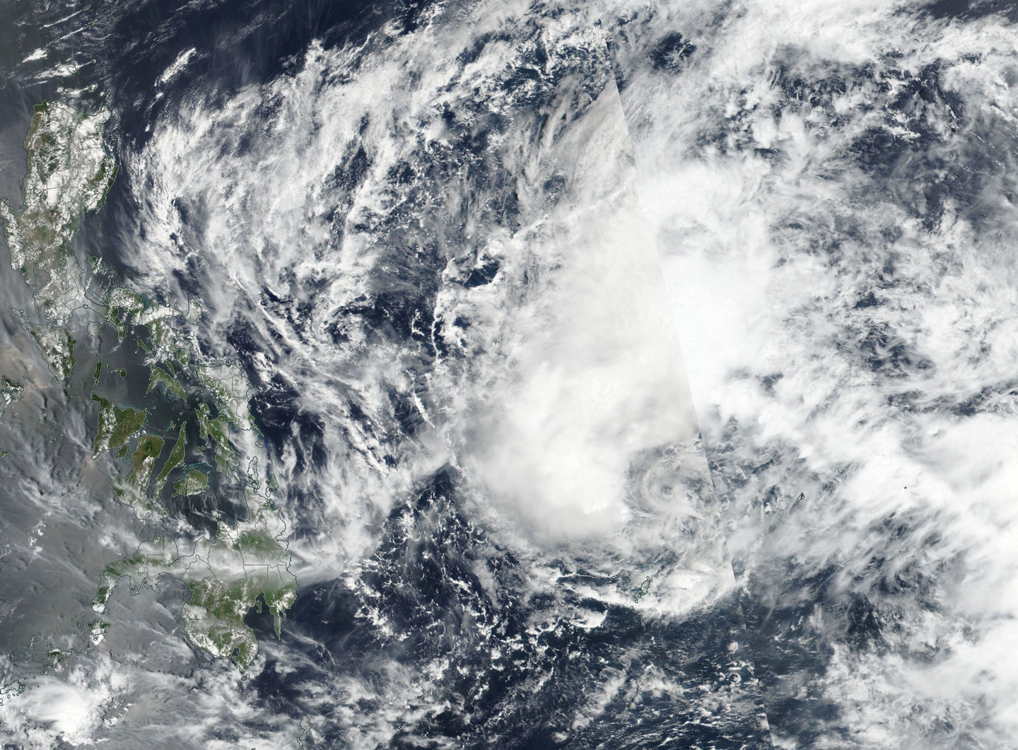2018年3月27日20時颱風“傑拉華”的雲圖
