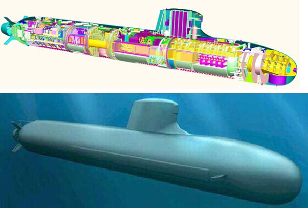梭魚級攻擊核潛艇設計構造圖