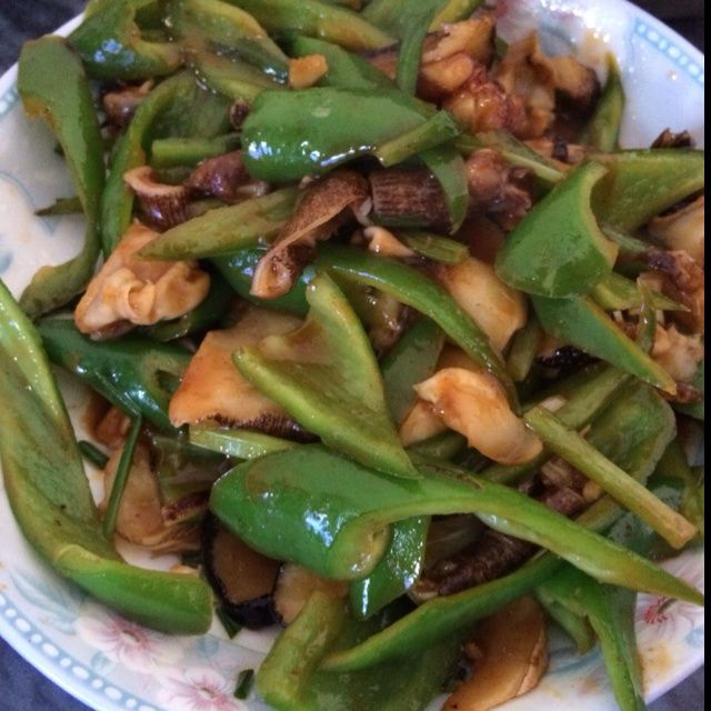 青椒炒海螺 青椒炒海螺