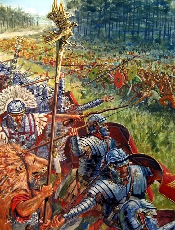 羅馬人曾在面對達契亞人猛攻時 被奪走了鷹旗