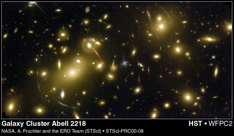 Abell 2218 的引力透鏡效應