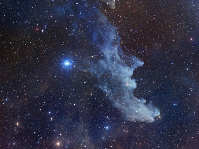 NASA公布的女巫頭星雲照片