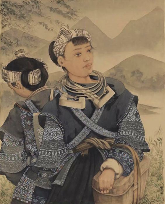 盛裝(龐薰琹1942年創作的水彩畫) 盛裝(龐薰琹1942年創作的水彩畫)