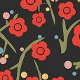 Notes: 6\x22x9\x22 Unruled Blank Notebook Red Flower Pattern Cover. Matte Softcover Note Book Journal Notes: 6\x22x9\x22 Unruled Blank Notebook Red Flower Pattern Cover. Matte Softcover Note Book Journal