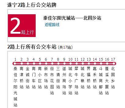 遂寧公交2路 遂寧公交2路