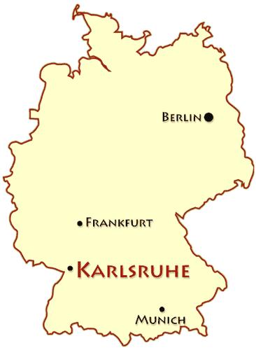 卡爾斯魯厄的地理位置