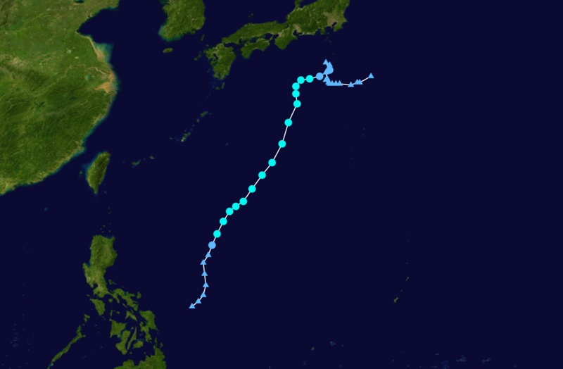 2013年第3號颱風“摩羯”路徑圖