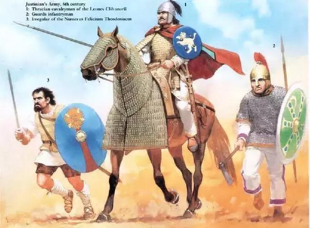 6世紀的羅馬重騎兵與步兵