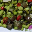 青豆炒茄絲 青豆炒茄絲