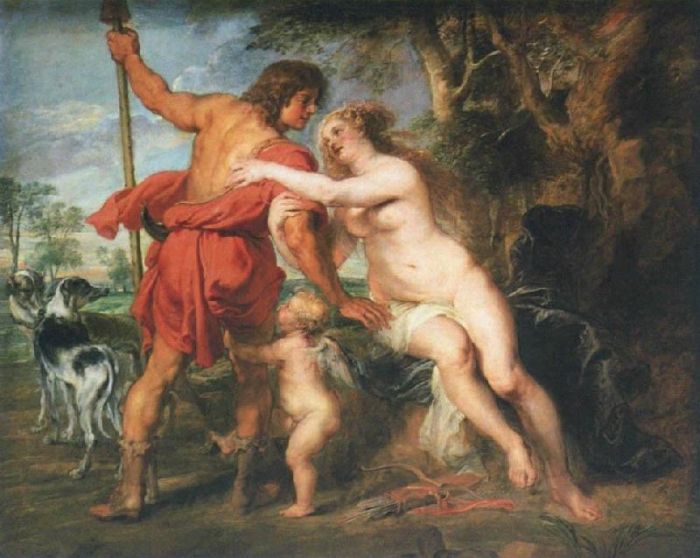 維納斯和阿多尼斯(魯本斯創作油畫)