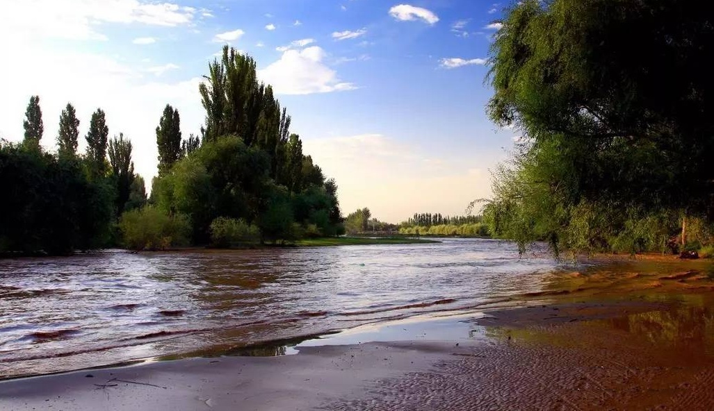 阿克蘇河下游一段