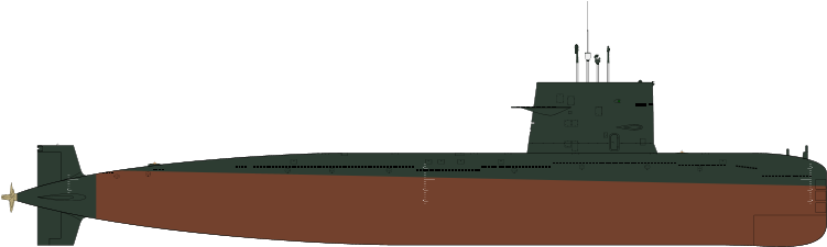 039G型潛艇側視圖