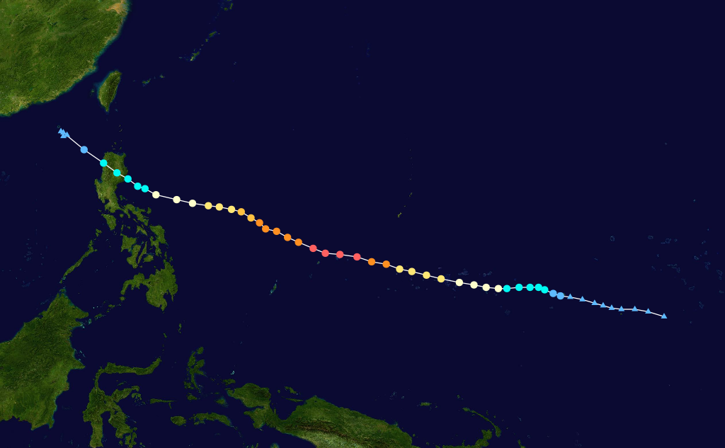 颱風美莎克 路徑圖