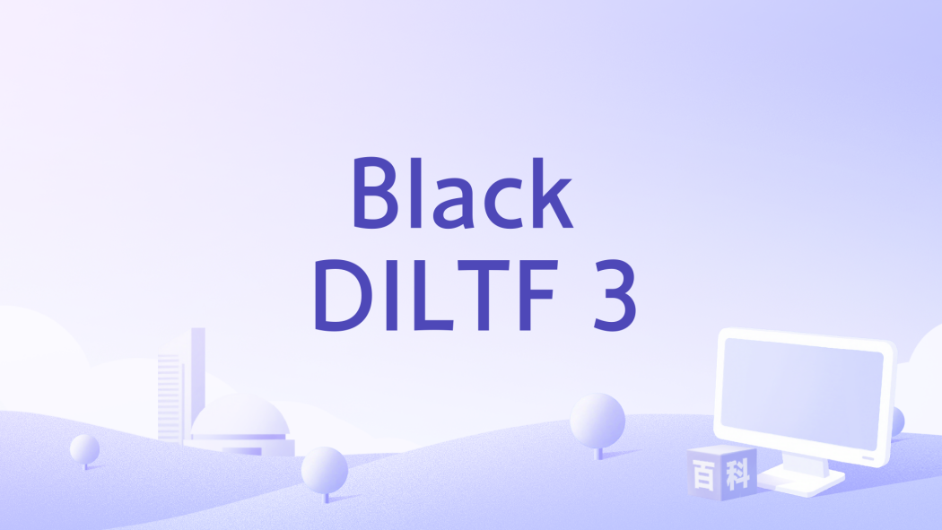 Black DILTF 3 Black DILTF 3