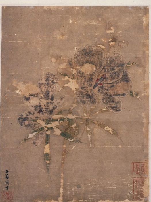 葵花圖(元代趙孟頫創作的紙本設色畫) 葵花圖(元代趙孟頫創作的紙本設色畫)