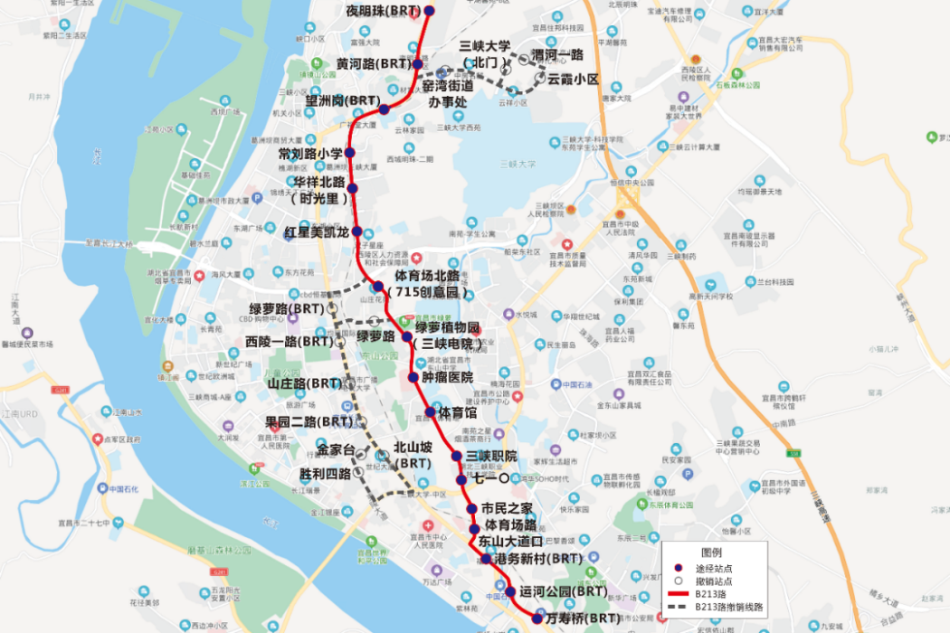 宜昌公交B213路 宜昌公交B213路
