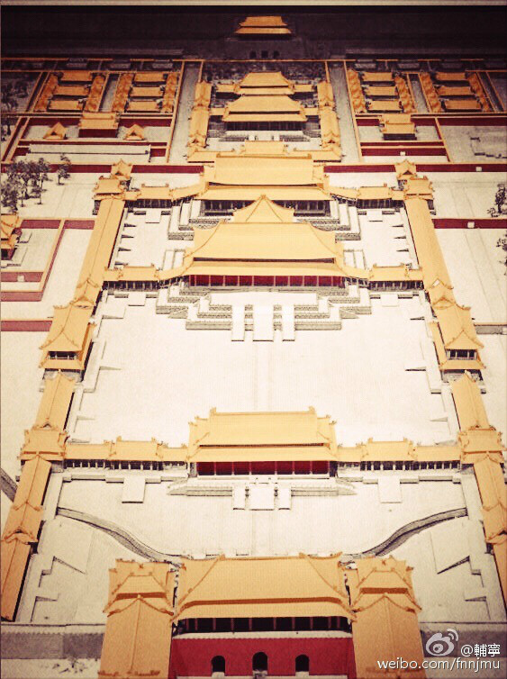 南京博物院內的南京故宮復原圖