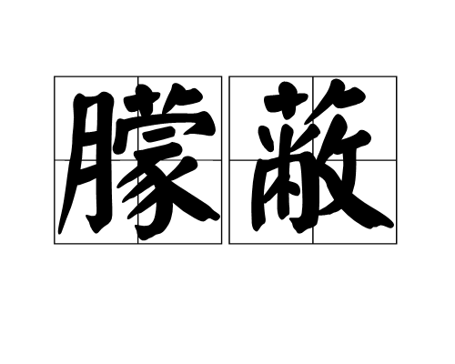 朦蔽 朦蔽