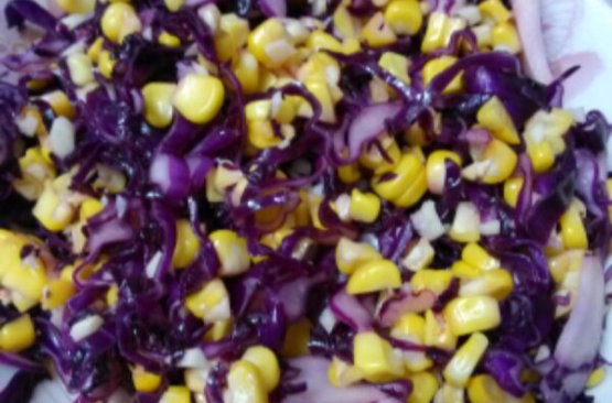 涼拌紫甘藍玉米粒