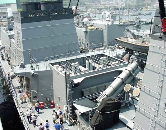 艦舯反艦飛彈與MK48垂直發射系統