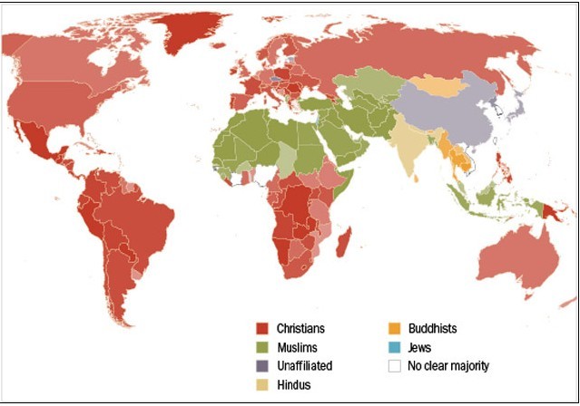 全球瀕危物種分布圖