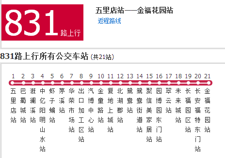 重慶公交831路