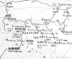 拉布吉康峰-地圖