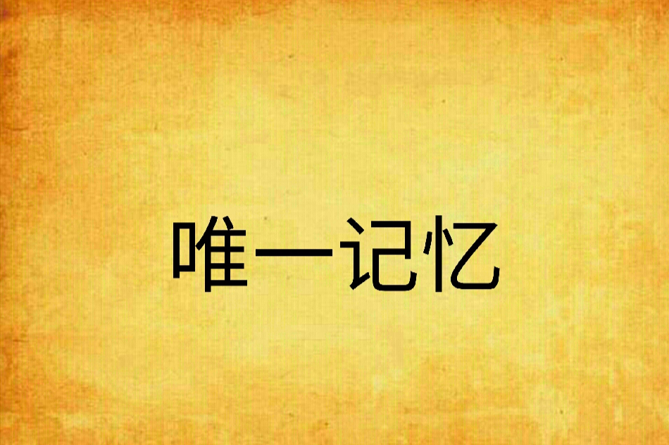 唯一記憶 唯一記憶