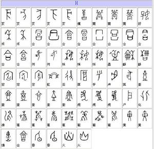 中國文學史----甲骨文字