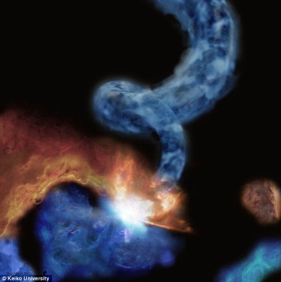 巨大的豬尾巴分子雲，距地球3萬光年