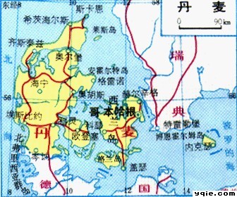 丹麥地圖