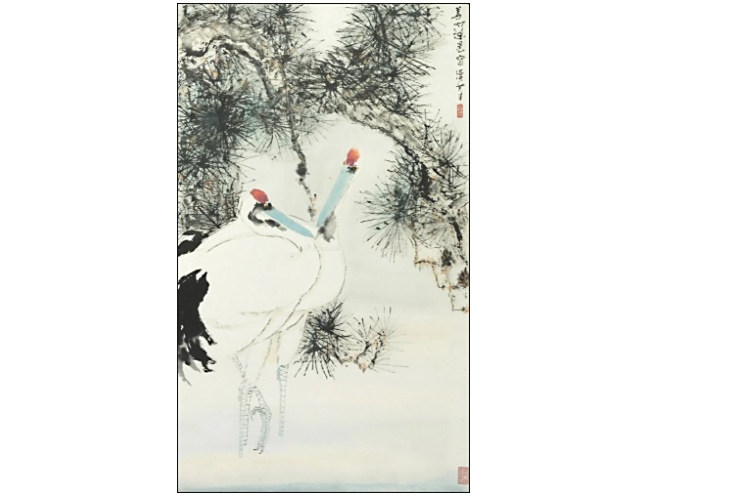 蒼松雙鶴 蒼松雙鶴