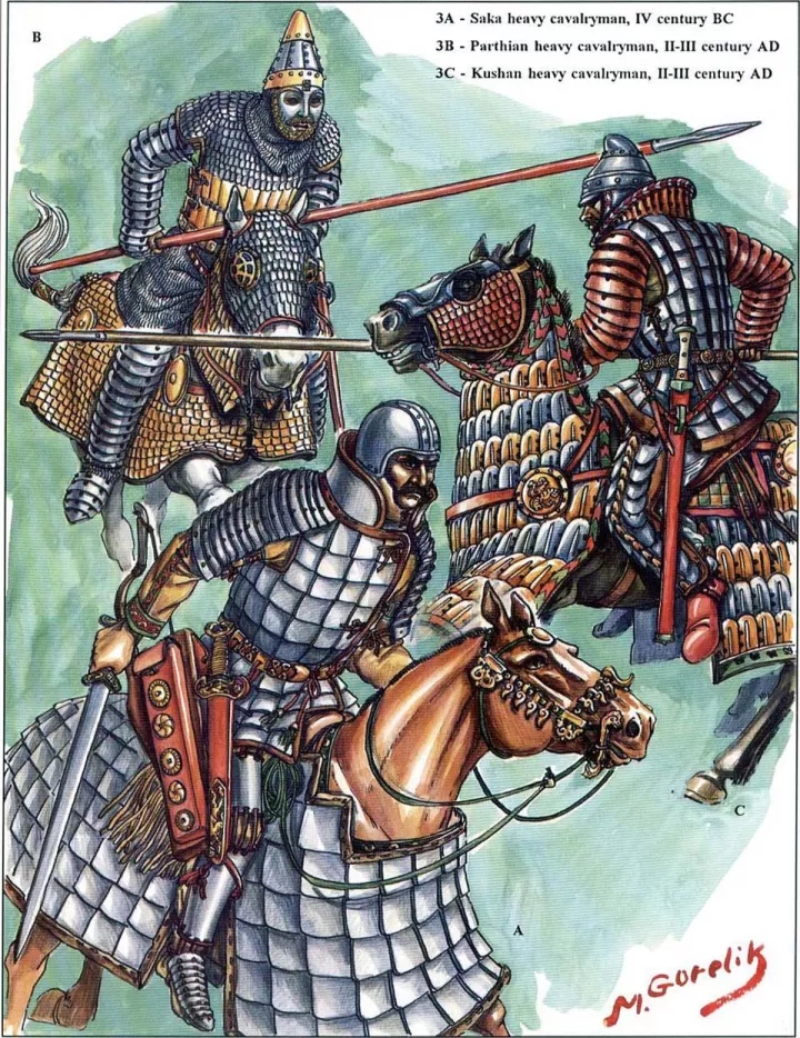 帕提亞人 斯基泰人和貴霜人的重騎兵