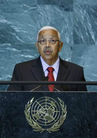 維德角總統皮雷斯在聯合國大會發表講演