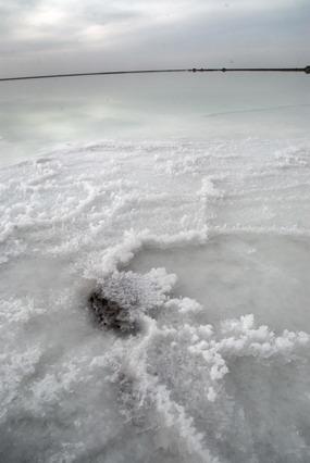 羅布泊鹽湖結晶