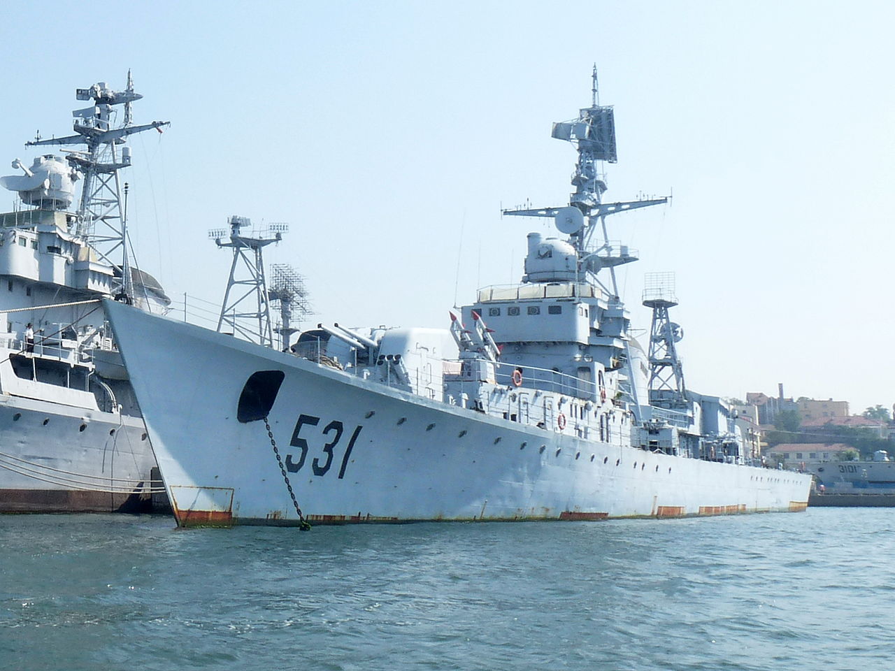 陳列在青島海軍博物館的531艦